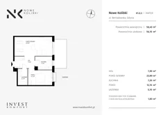 Apartament, 58,40 m², 2 pokoje, parter, oferta nr K1.0.3