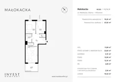 Mieszkanie, 69,90 m², 3 pokoje, piętro 7, oferta nr A2.8.6