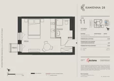 Apartament inwestycyjny, 27,80 m², 1 pokój, piętro 2, oferta nr 4.11