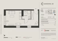 Apartament inwestycyjny, 31,01 m², 1 pokój, piętro 2, oferta nr 4.16