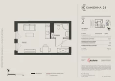 Apartament inwestycyjny, 24,21 m², 1 pokój, parter, oferta nr 4.2