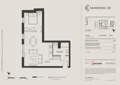 Apartament inwestycyjny, 53,80 m², 1 pokój, parter, oferta nr 4.3