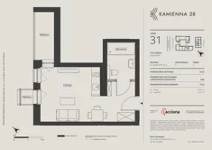 Apartament inwestycyjny, 27,33 m², 1 pokój, piętro 4, oferta nr 4.31