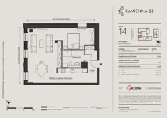 Mieszkanie, 64,26 m², 1 pokój, piętro 2, oferta nr 28.14