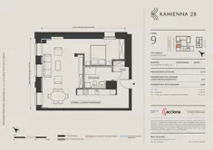 Mieszkanie, 62,09 m², 1 pokój, piętro 1, oferta nr 28.9