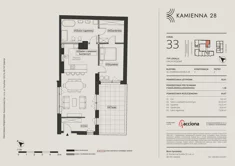 Mieszkanie, 84,97 m², 2 pokoje, piętro 3, oferta nr 28.33