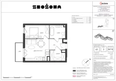 Mieszkanie, 45,89 m², 2 pokoje, piętro 3, oferta nr 63.16