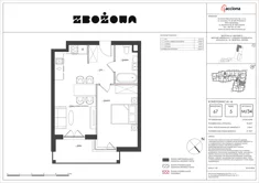 Mieszkanie, 51,18 m², 2 pokoje, piętro 5, oferta nr 67.34