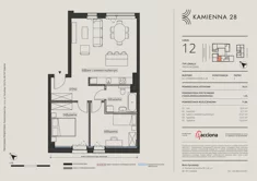 Mieszkanie, 71,86 m², 3 pokoje, piętro 2, oferta nr 28.12