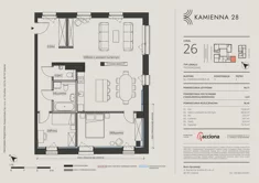 Mieszkanie, 96,40 m², 3 pokoje, piętro 2, oferta nr 28.26