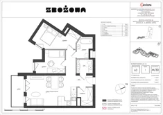 Mieszkanie, 72,40 m², 3 pokoje, piętro 1, oferta nr 63.30
