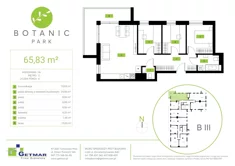 Mieszkanie, 65,83 m², 4 pokoje, piętro 3, oferta nr 116