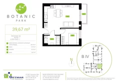 Mieszkanie, 39,67 m², 2 pokoje, piętro 1, oferta nr 146