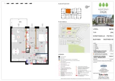 Mieszkanie, 58,05 m², 2 pokoje, piętro 1, oferta nr K6/16