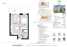 Mieszkanie, 37,64 m², 2 pokoje, parter, oferta nr K8/8