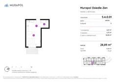 Mieszkanie, 28,89 m², 1 pokój, parter, oferta nr 5.A.0.01