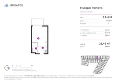 Apartament inwestycyjny, 26,46 m², 1 pokój, piętro 4, oferta nr 2.A.4.14