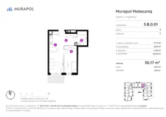 Mieszkanie, 38,17 m², 1 pokój, parter, oferta nr 3.B.0.01