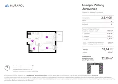 Mieszkanie, 32,59 m², 2 pokoje, piętro 4, oferta nr 2.B.4.05