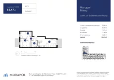 Mieszkanie, 52,47 m², 3 pokoje, parter, oferta nr 1.A.0.05