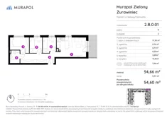 Mieszkanie, 56,74 m², 4 pokoje, parter, oferta nr 2.B.0.01