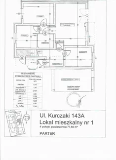 Mieszkanie, 77,65 m², 4 pokoje, parter, oferta nr 1_77_65