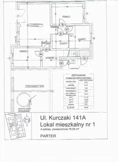 Mieszkanie, 78,55 m², 4 pokoje, parter, oferta nr 1_78_55