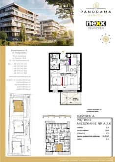 Mieszkanie, 34,26 m², 1 pokój, piętro 2, oferta nr A 2.6