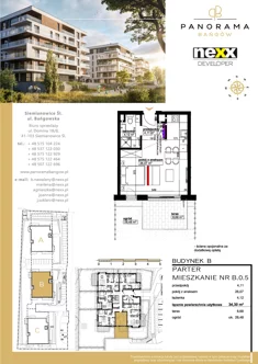 Mieszkanie, 34,30 m², 1 pokój, parter, oferta nr B 0.5