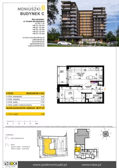 Mieszkanie, 38,77 m², 2 pokoje, piętro 10, oferta nr A 10.04