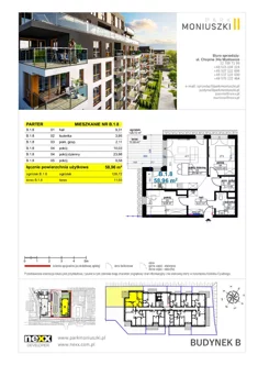 Mieszkanie, 58,96 m², 3 pokoje, parter, oferta nr B 1.8