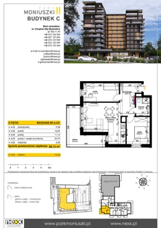 Mieszkanie, 58,12 m², 3 pokoje, piętro 4, oferta nr A 4.05