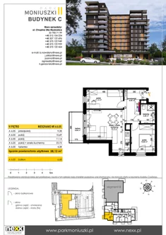 Mieszkanie, 58,12 m², 3 pokoje, piętro 6, oferta nr A 6.05
