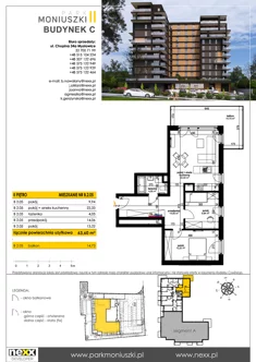 Mieszkanie, 63,60 m², 3 pokoje, piętro 2, oferta nr B 2.05