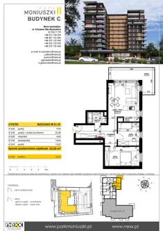 Mieszkanie, 63,60 m², 3 pokoje, piętro 3, oferta nr B 3.05
