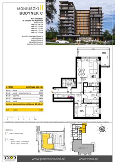 Mieszkanie, 63,60 m², 3 pokoje, piętro 6, oferta nr B 6.05