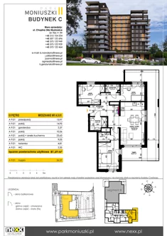 Mieszkanie, 81,69 m², 4 pokoje, piętro 9, oferta nr A 9.01