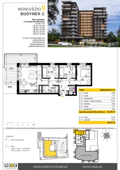 Mieszkanie, 66,34 m², 4 pokoje, piętro 1, oferta nr B 1.03
