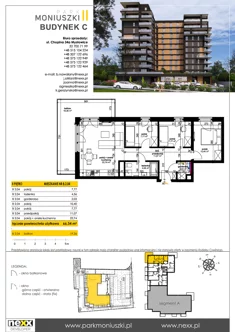 Mieszkanie, 66,34 m², 4 pokoje, piętro 2, oferta nr B 2.04