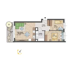 Mieszkanie, 53,53 m², 3 pokoje, parter, oferta nr 71