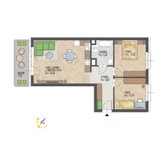 Mieszkanie, 64,19 m², 3 pokoje, piętro 1, oferta nr 77