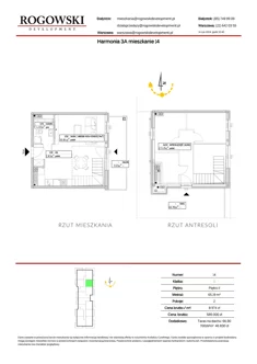 Mieszkanie, 65,19 m², 2 pokoje, piętro 2, oferta nr 3A/14