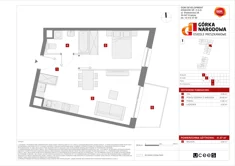 Mieszkanie, 41,57 m², 2 pokoje, piętro 3, oferta nr A/44