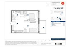 Mieszkanie, 37,82 m², 2 pokoje, piętro 4, oferta nr E/114