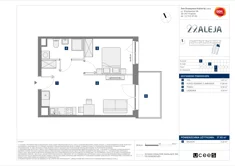 Mieszkanie, 37,82 m², 2 pokoje, piętro 5, oferta nr E/124