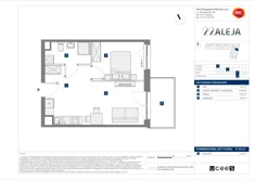 Mieszkanie, 37,82 m², 2 pokoje, piętro 6, oferta nr E/134