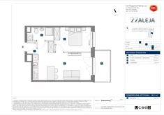 Mieszkanie, 36,51 m², 2 pokoje, piętro 6, oferta nr E/135