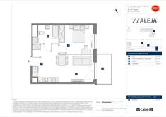 Mieszkanie, 42,61 m², 2 pokoje, piętro 7, oferta nr E/142