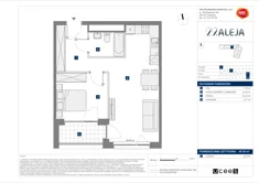 Mieszkanie, 45,36 m², 2 pokoje, piętro 8, oferta nr E/159