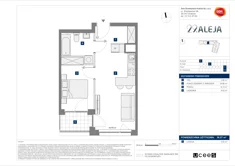 Mieszkanie, 36,57 m², 2 pokoje, piętro 8, oferta nr E/160